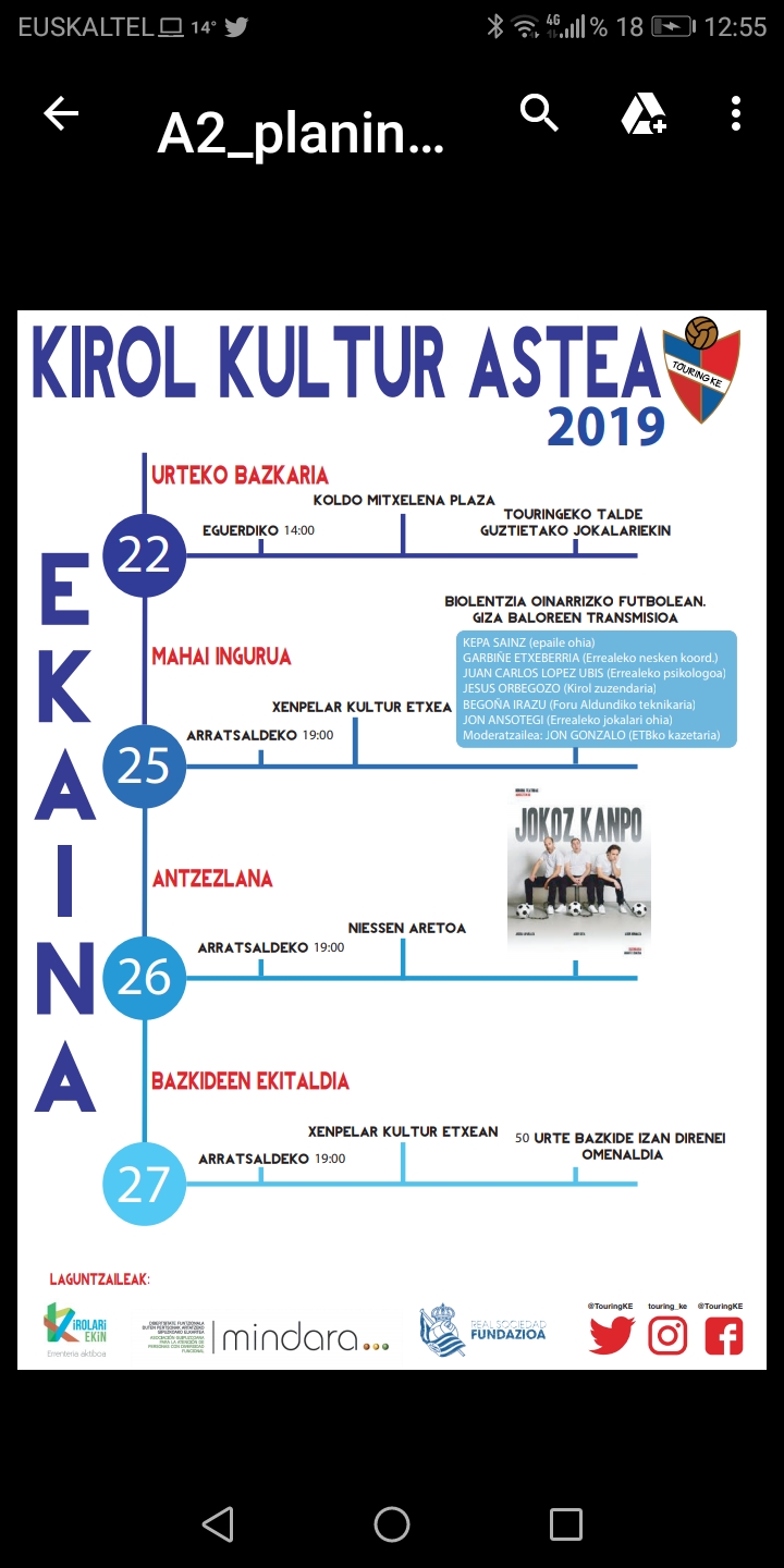 Semana deportivo-cultural 2019